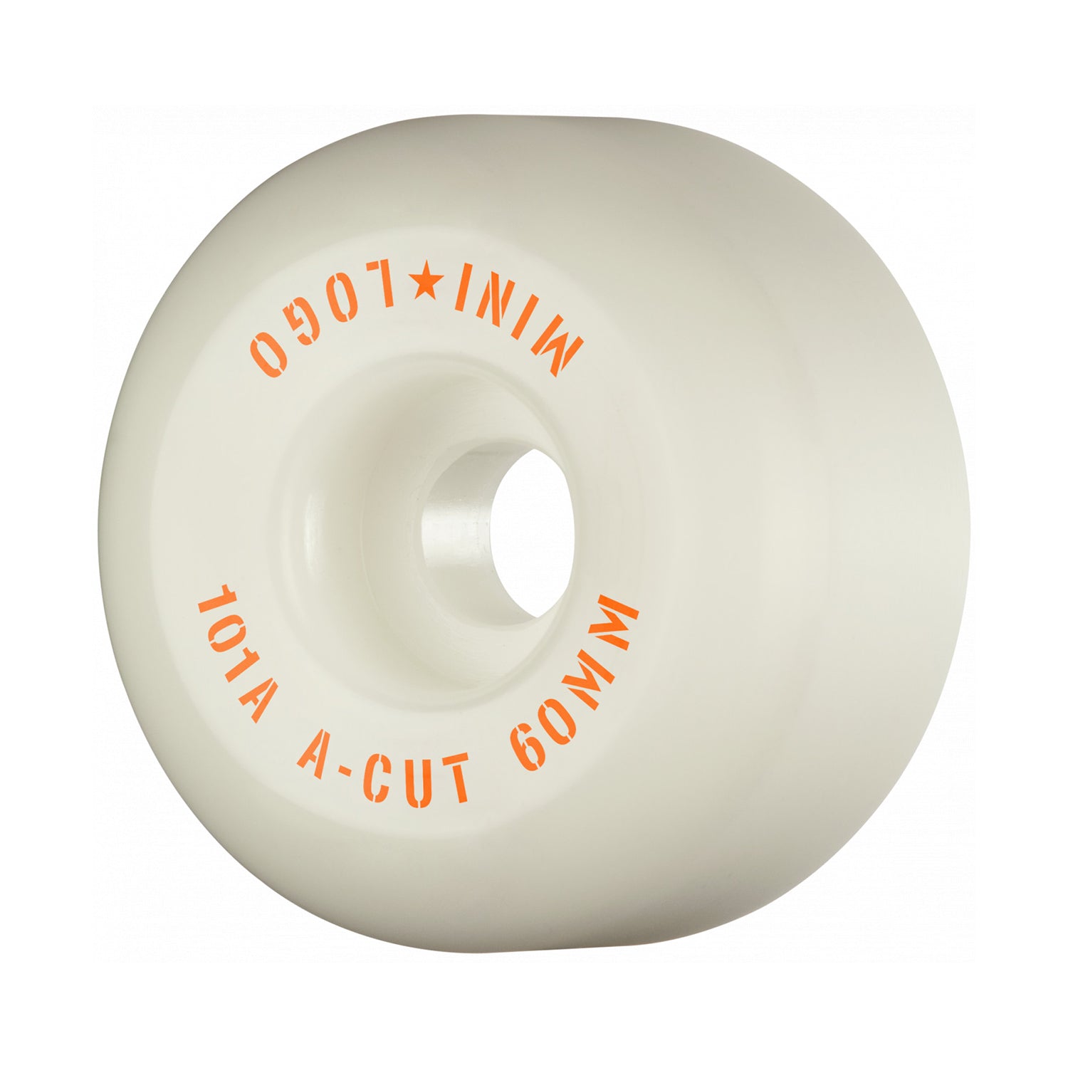 Ruedas Skate Mini Logo A-Cut "2" White 101A 60mm Pack 4