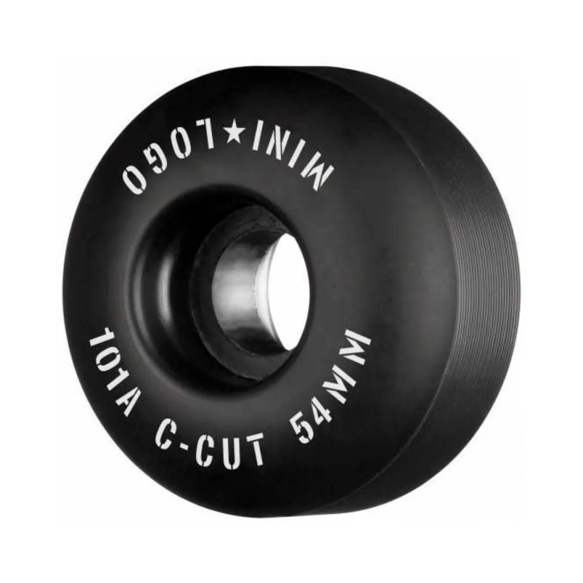 Ruedas Skate Mini Logo C-Cut "2" Black 101A 54mm Pack 4