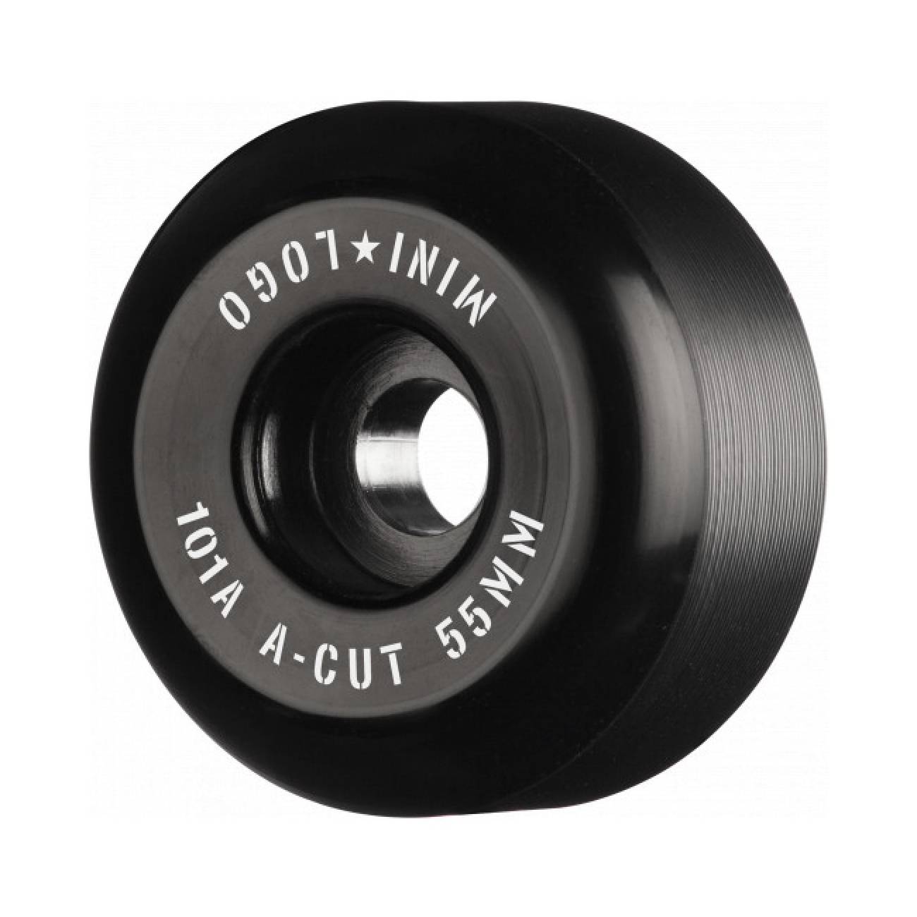 Ruedas Skate Mini Logo A-Cut "2" Black 101A 55mm Pack 4