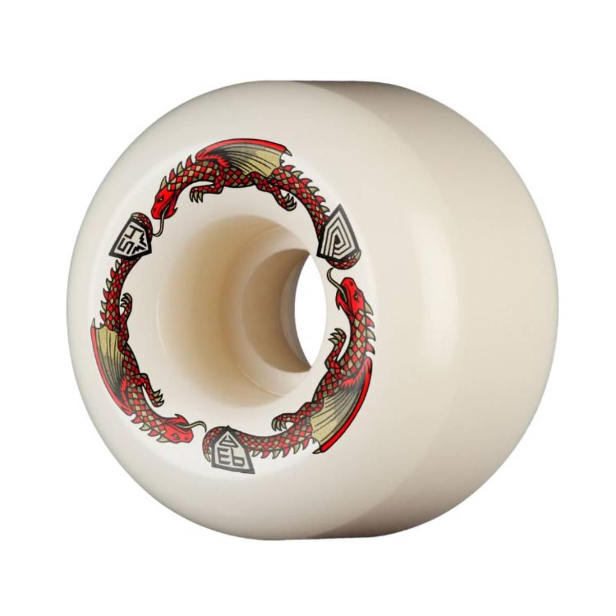 Ruedas Skate Powell Peralta Dragon Formula Red Off White 54mm x 34mm 93A Pack 4