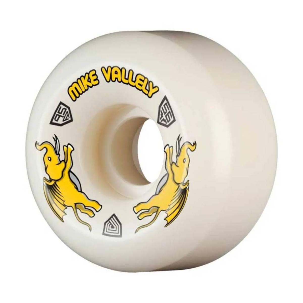Ruedas Skate Powell Peralta Dragon Formula Yellow Vallely Off White 56mm x 36mm 95A Pack 4