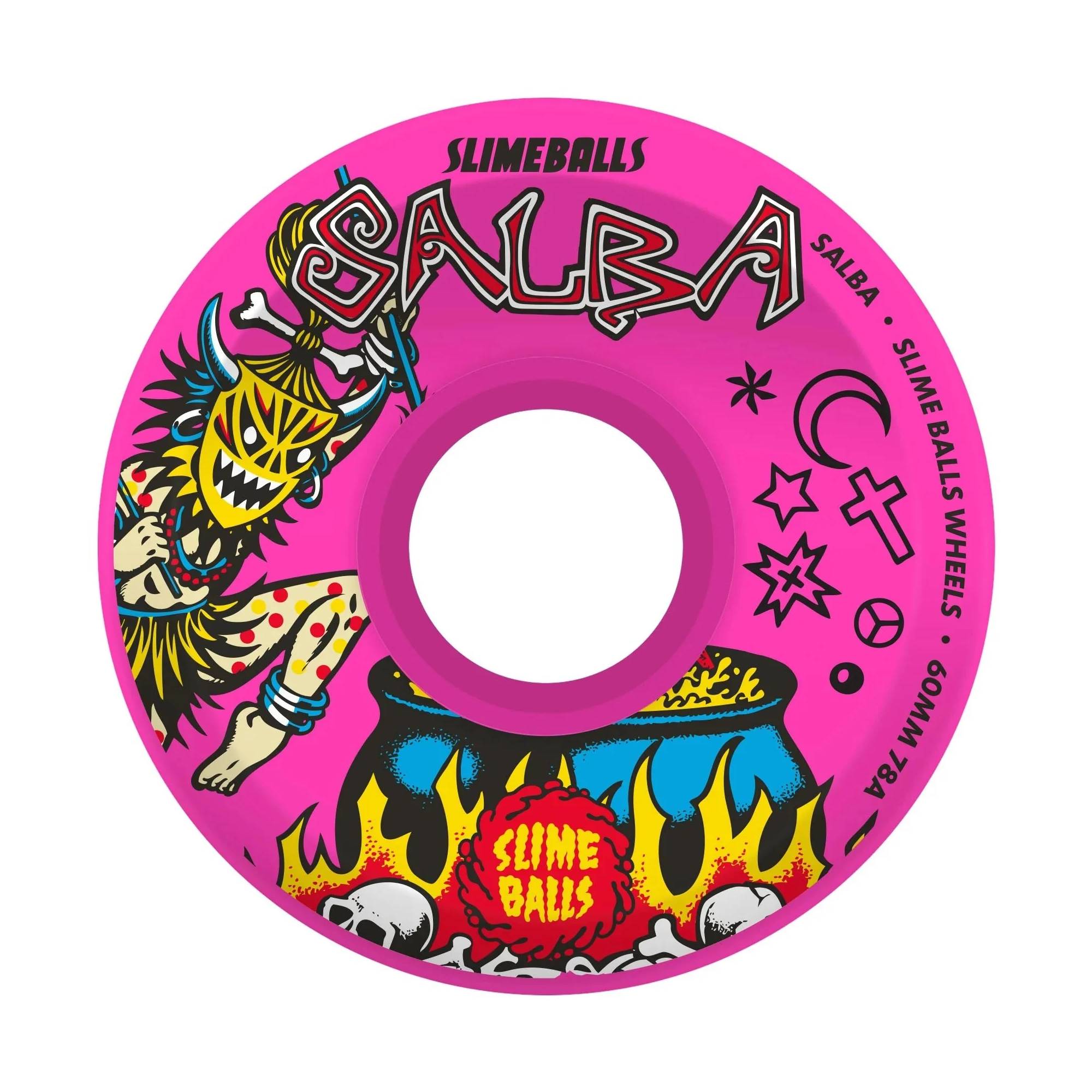 Ruedas Santa Cruz Salba Witch Doctor Pink OG Slime Balls 78A 60mm Pack 4
