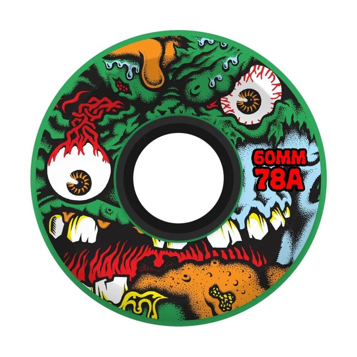Ruedas Santa Cruz Roskopp Face Green OG Slime Balls 78A 60mm Pack 4