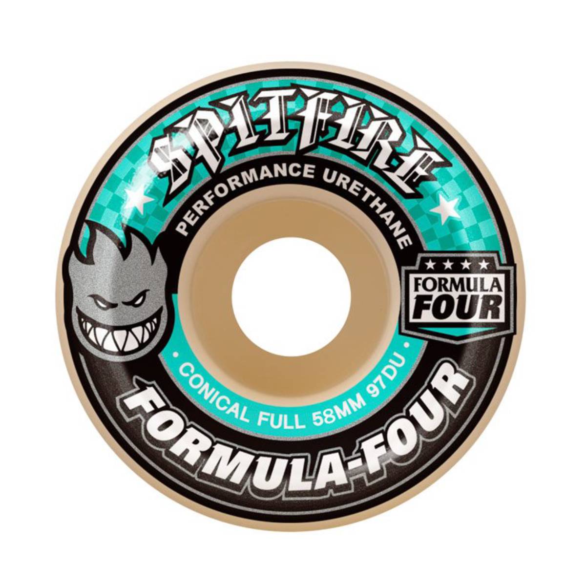 Ruedas Skate Spitfire F4 Conical Full Natural 97DU 58mm Pack 4
