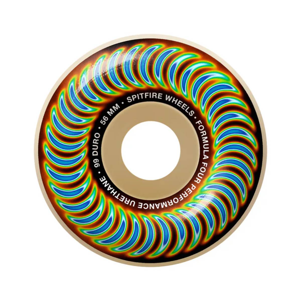 Ruedas Skate Spitfire F4 Radioactive Classic 99DU 56mm Pack 4