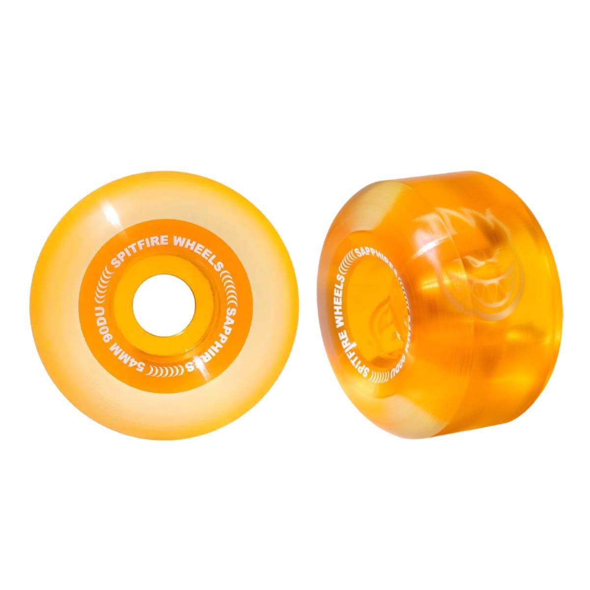 Ruedas Skate Spitfire Sapphire Clear Orange 90DU 54mm Pack 4