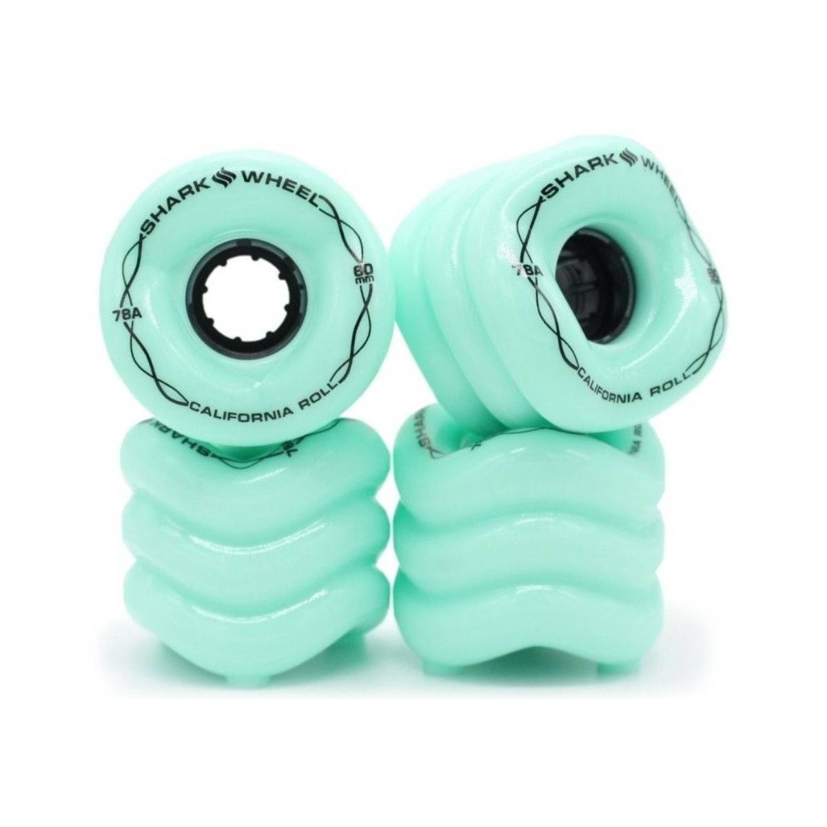Ruedas Shark Wheel California Roll Seafoam 78A 60mm Pack 4