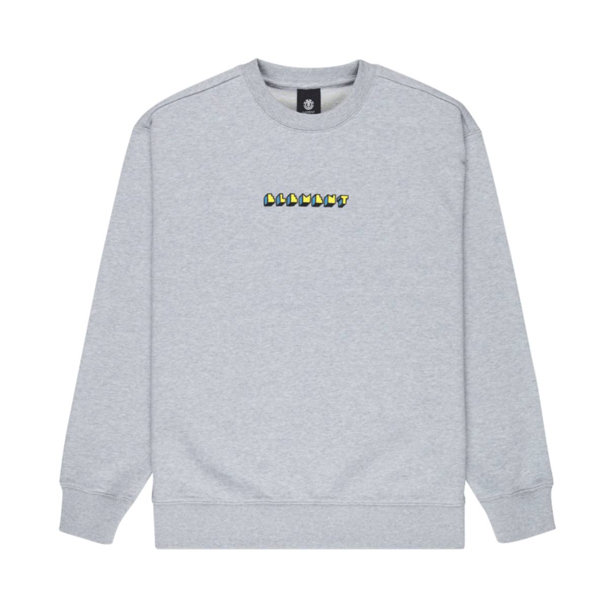Sudadera Element World Peace Crew Mid Grey Heather