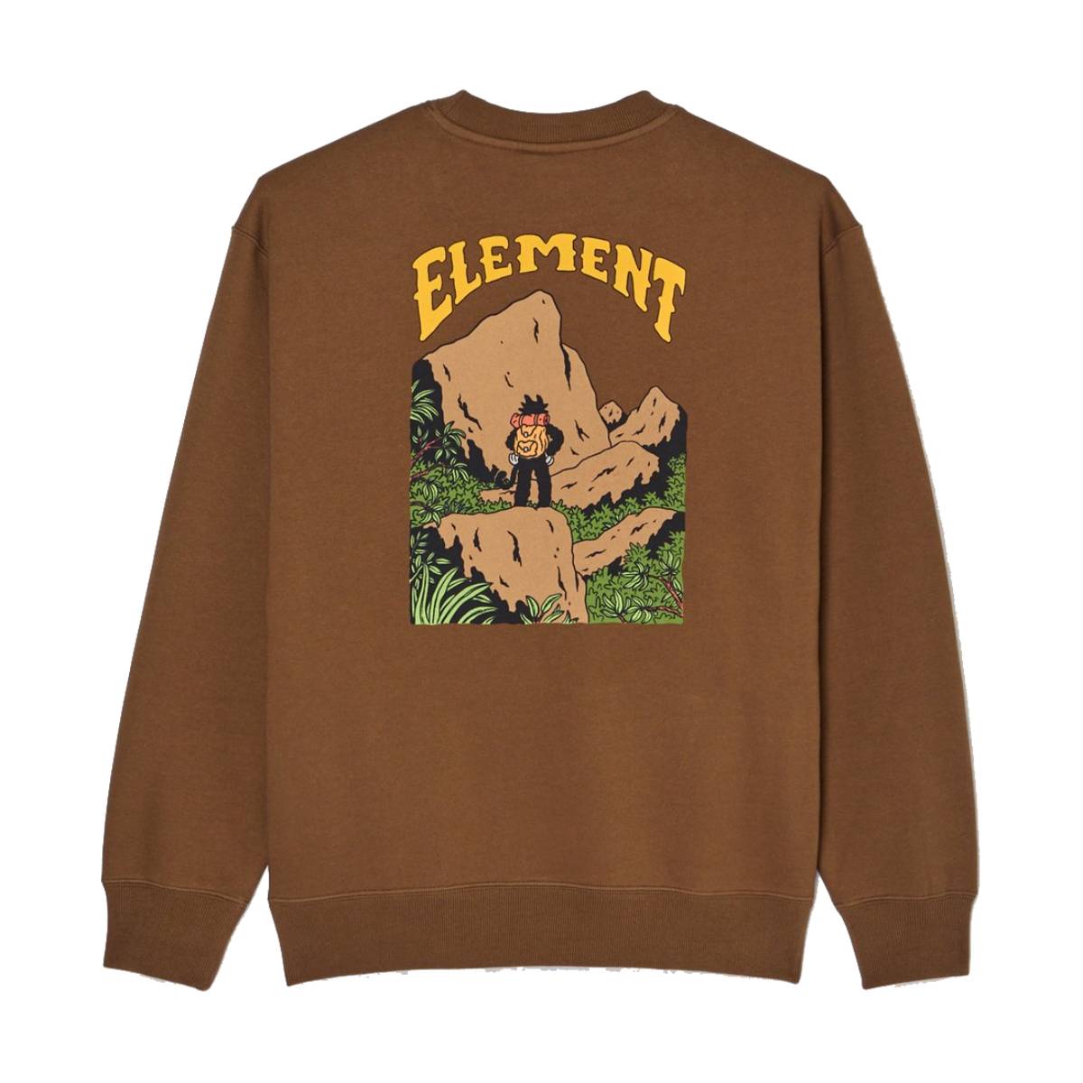 Sudadera Element Summit Crew Sepia
