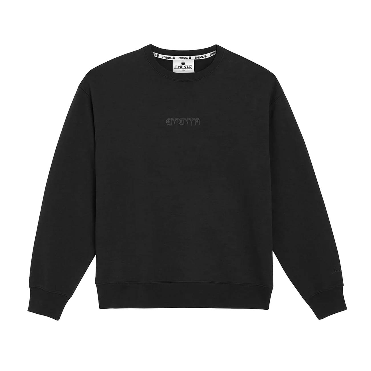 Sudadera Ementa First Word Crew Black