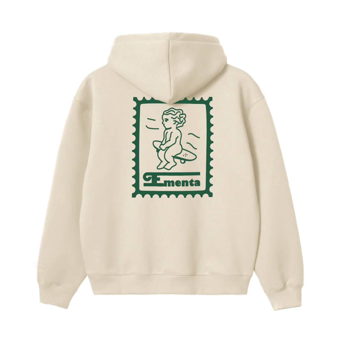 Sudadera Ementa Ikon Stamp Embossed Off White