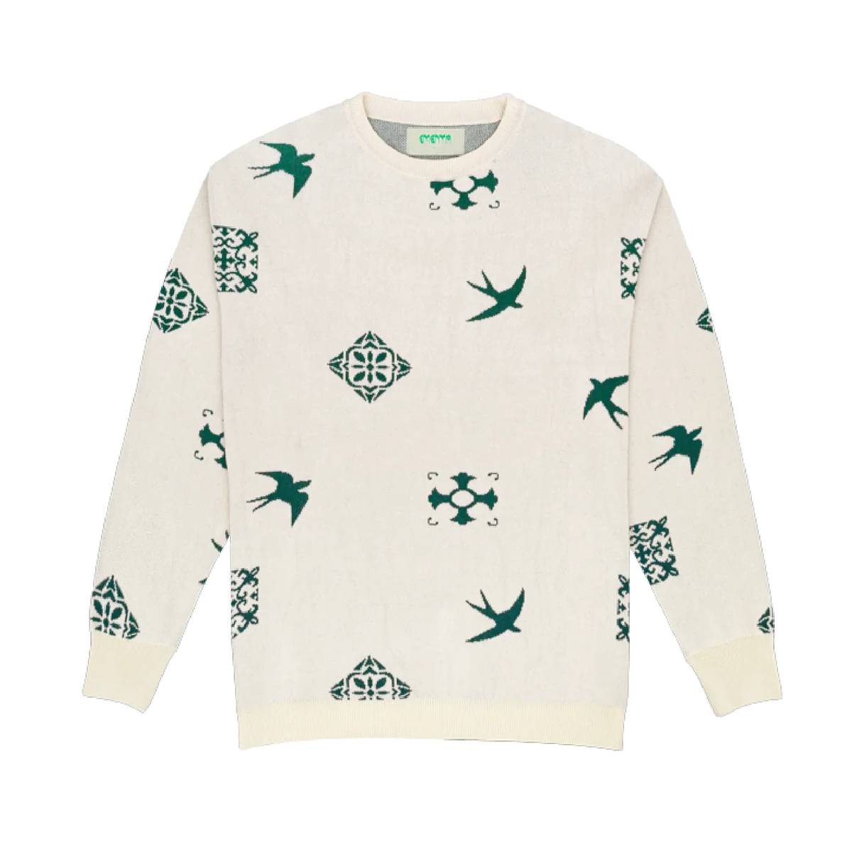 Jersey Ementa Lisa Knit Crew Off White
