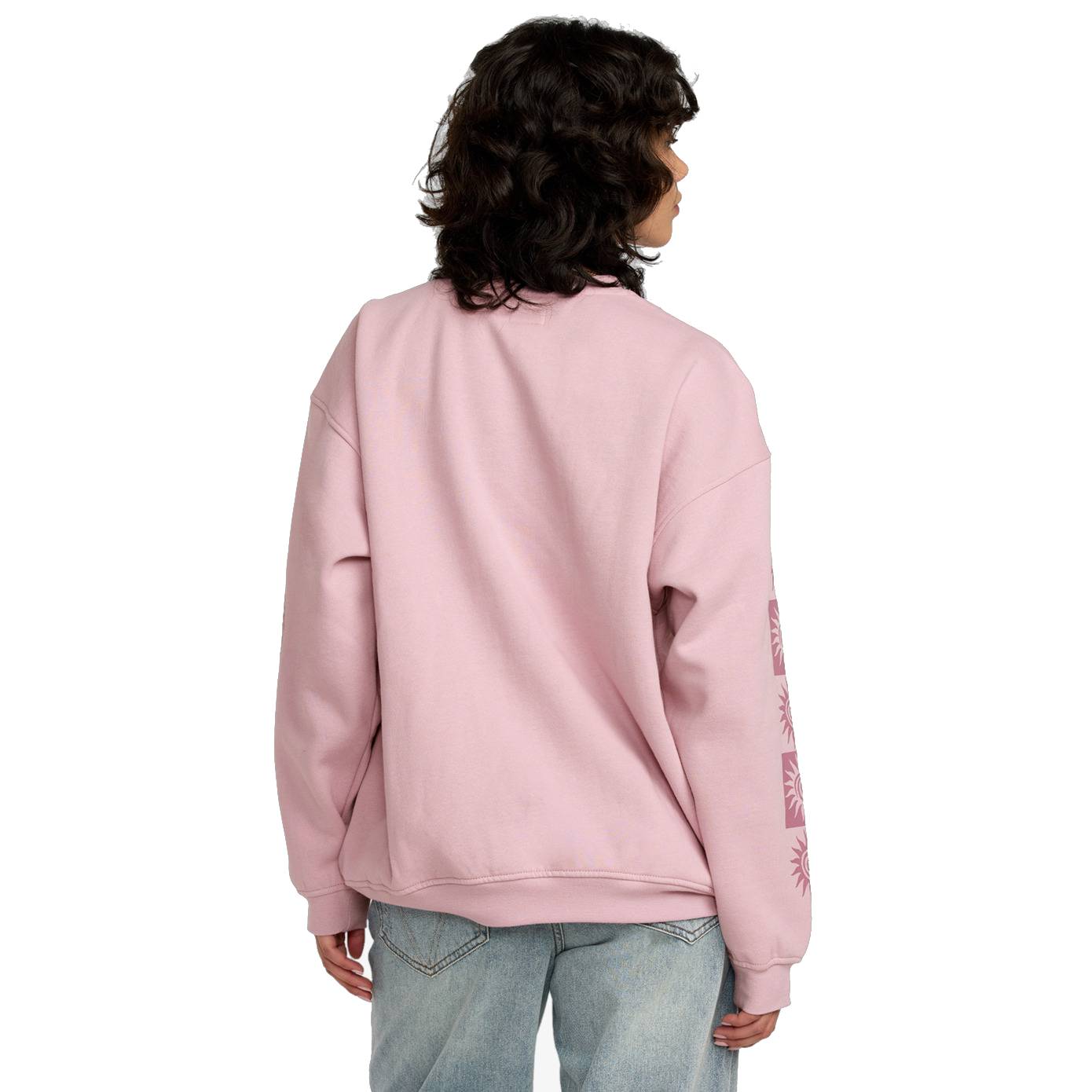 Sudadera RVCA Baggie Boyfriend Crew Lush Lilac