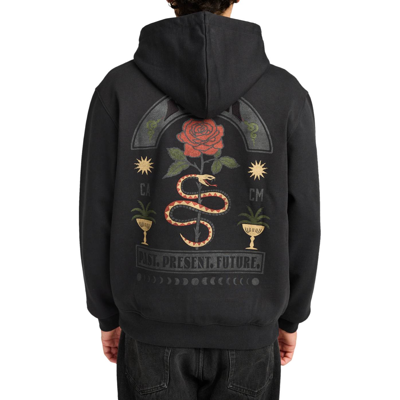 Sudadera RVCA Roses Poster Black