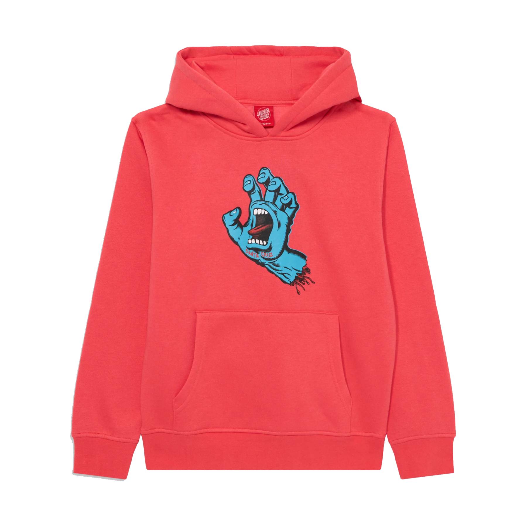 Sudadera Santa Cruz Screaming Hand Bright Red Niño
