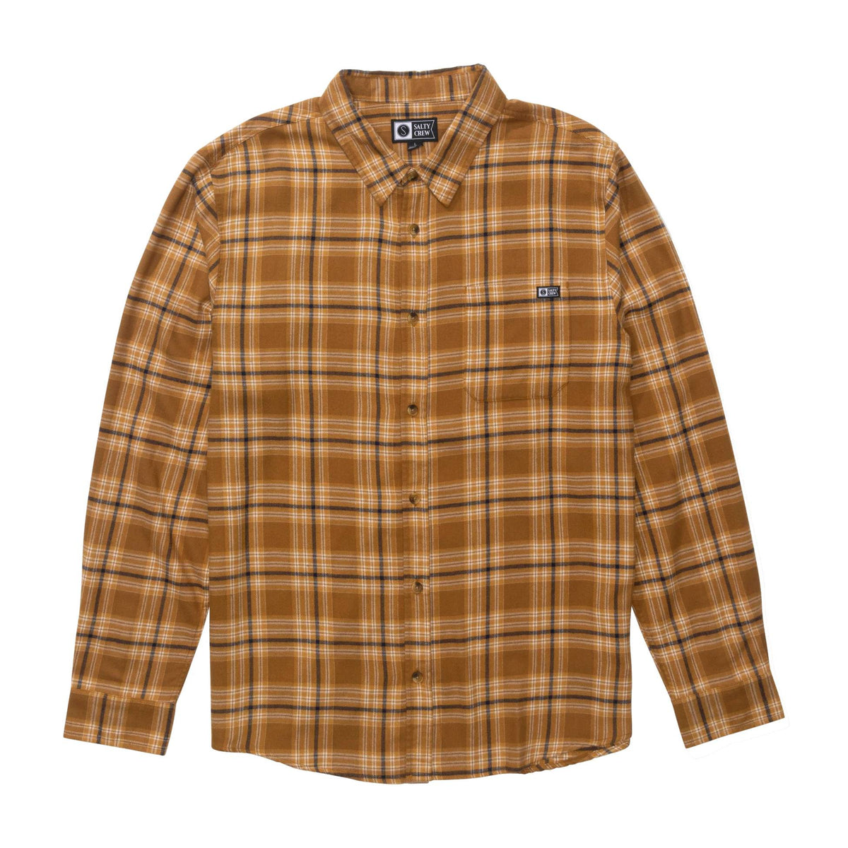 Camisa Salty Crew Early Bird Flannel Bronze Brown