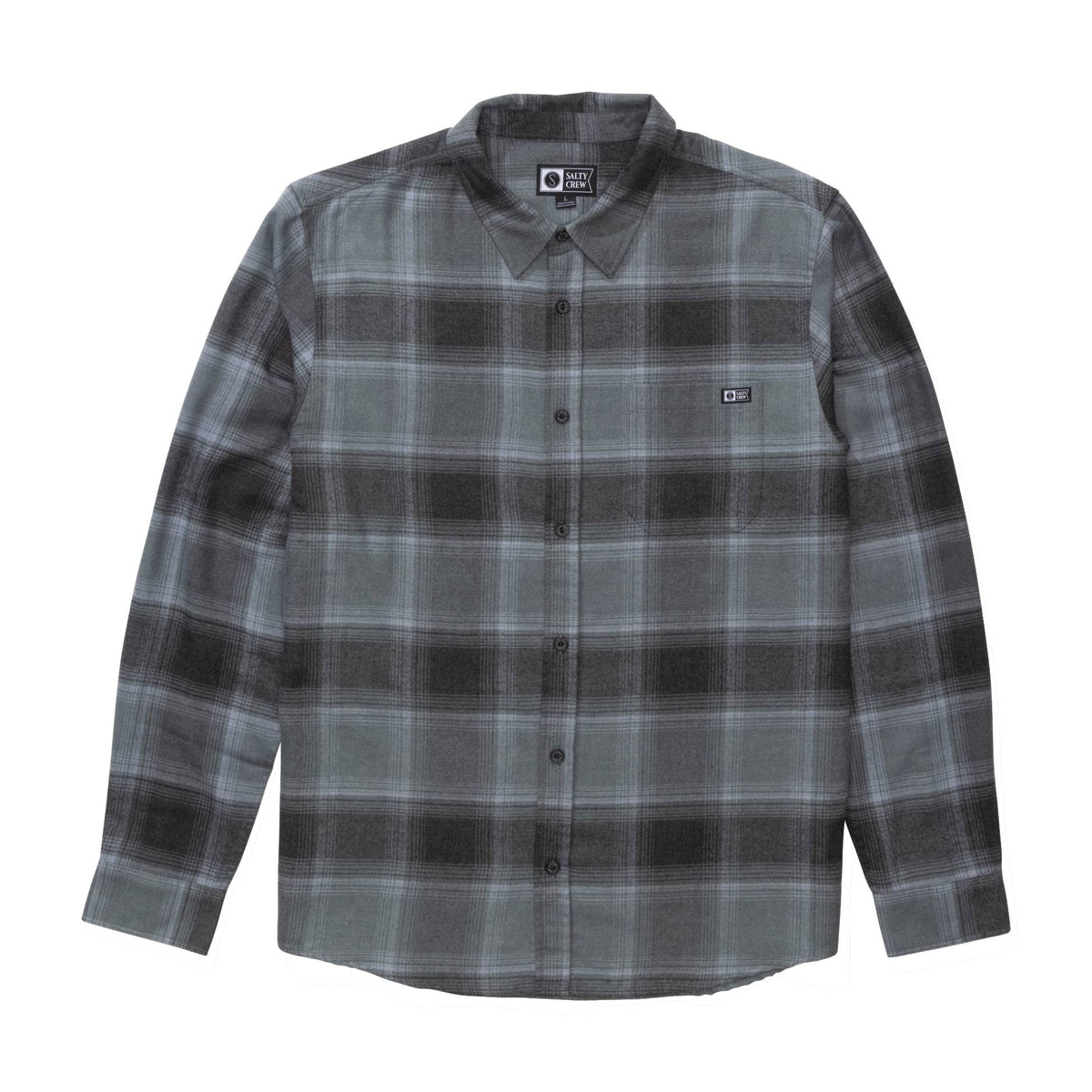 Camisa Salty Crew Early Bird Flannel Pirate Black