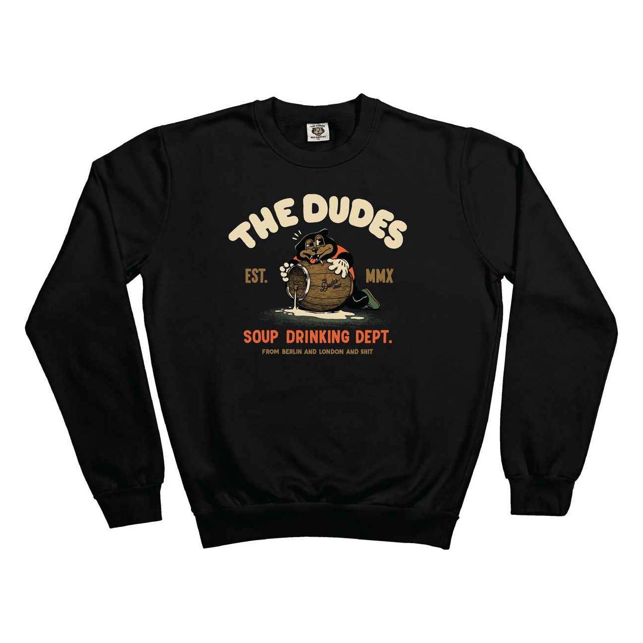 Sudadera The Dudes Soup Drinking Black
