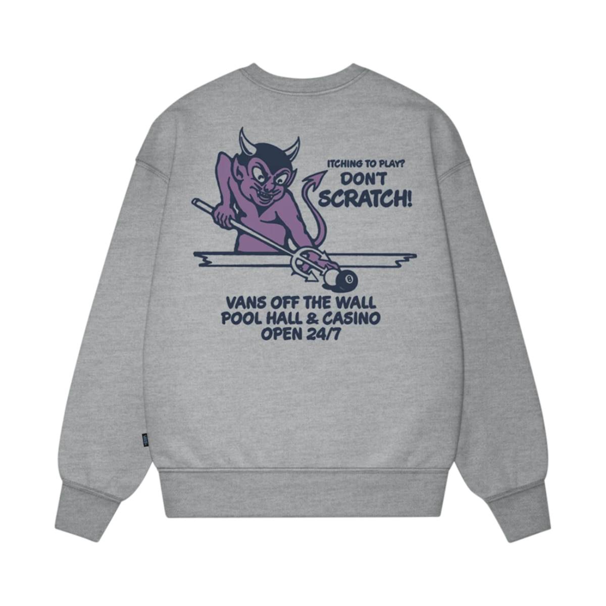Sudadera Vans Old Scratch Crew Cement Heather