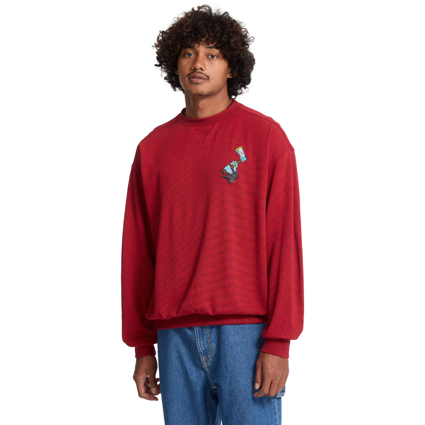 Sudadera Volcom JJ Villard Crew Lifeguard Red