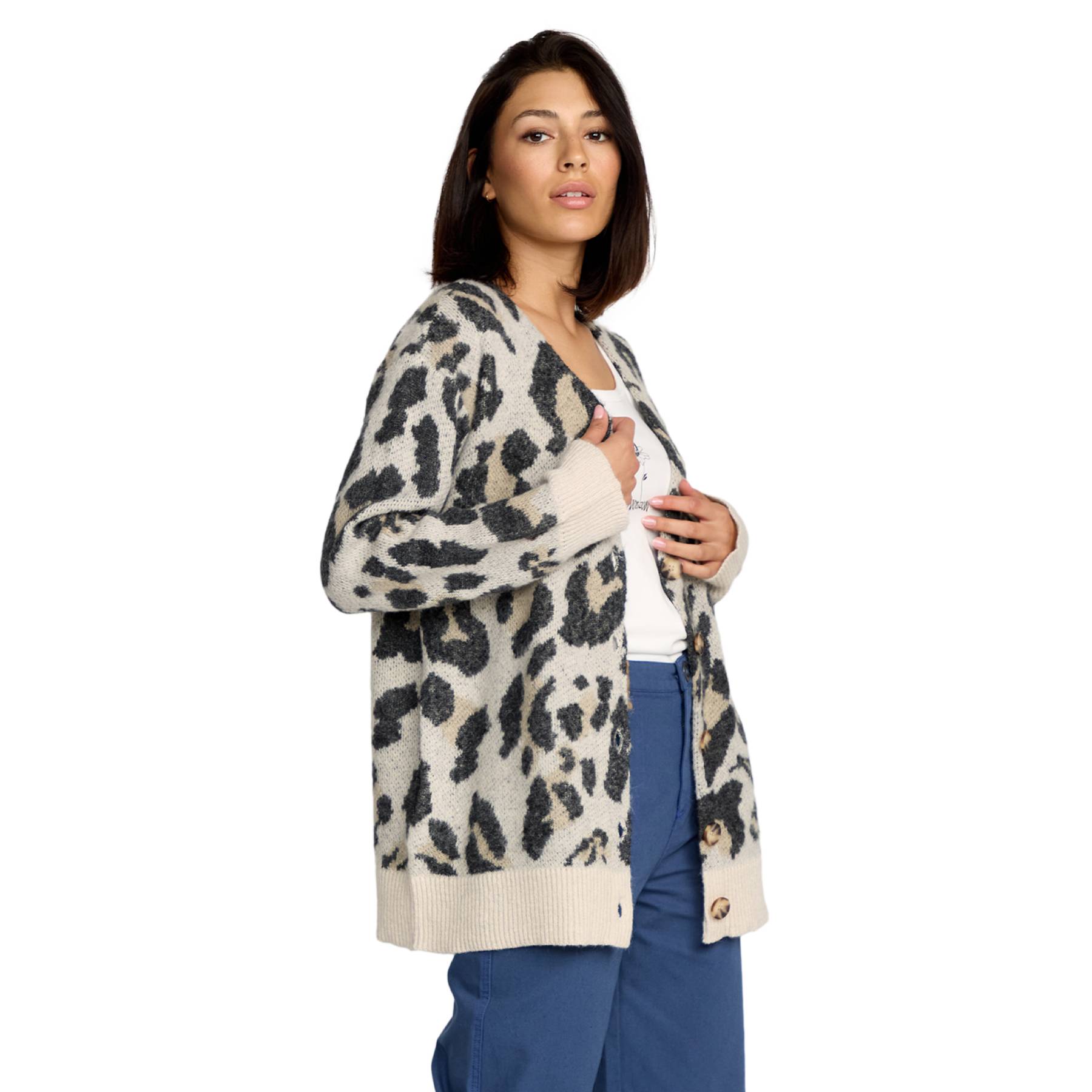 Cardigan Volcom Wylding Out Animal Print