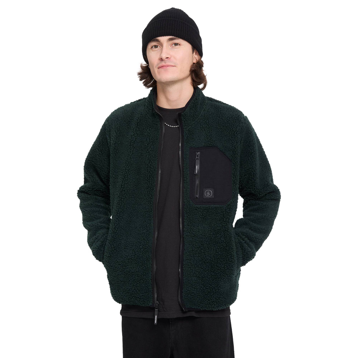 Polar Volcom Muzzer Fuzzar Zip Scarab