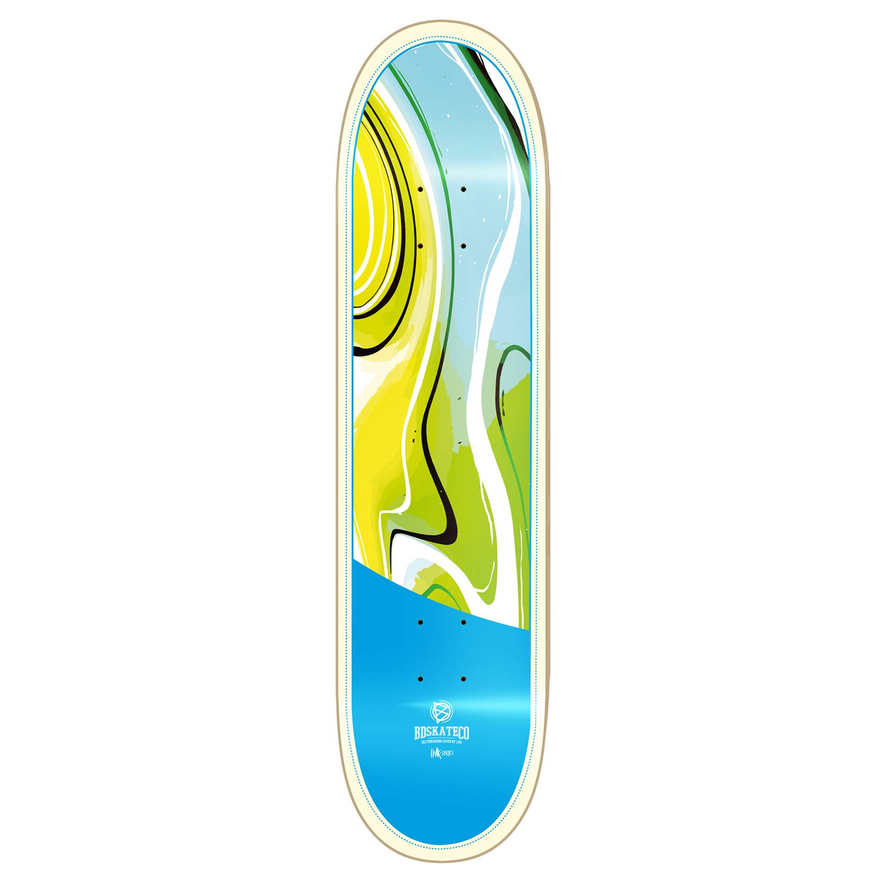 Tabla Skate BDskateCo Ink Blue 8.25