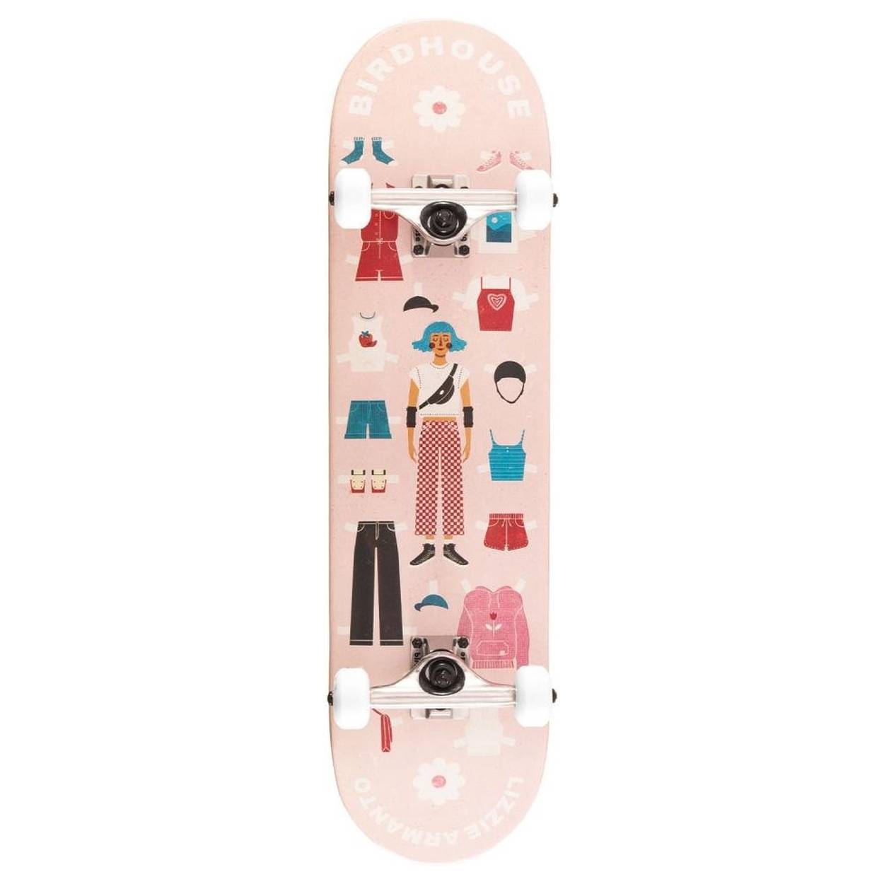 Tabla Skate Completa Birdhouse Armando Paper Dolls Pink 8.0
