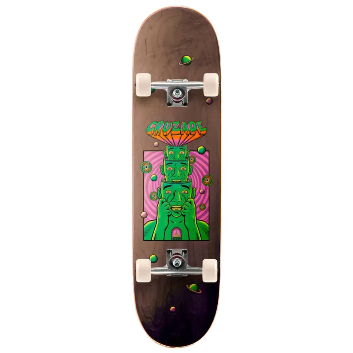 Tabla Skate Completa Cruzade Overthinking Brown 8.25