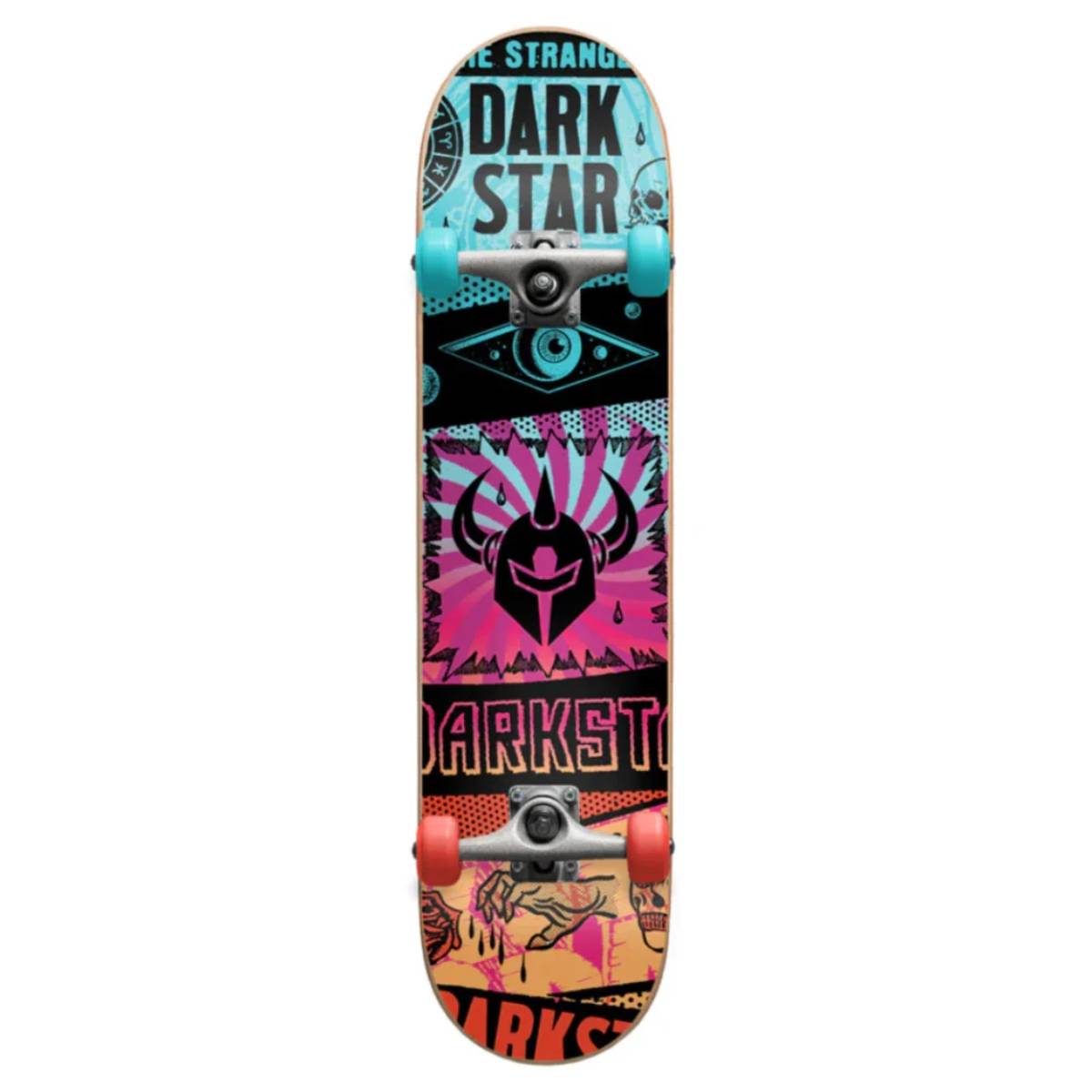 Tabla Skate Completa Darkstar Collapse Aqua Red 7.875