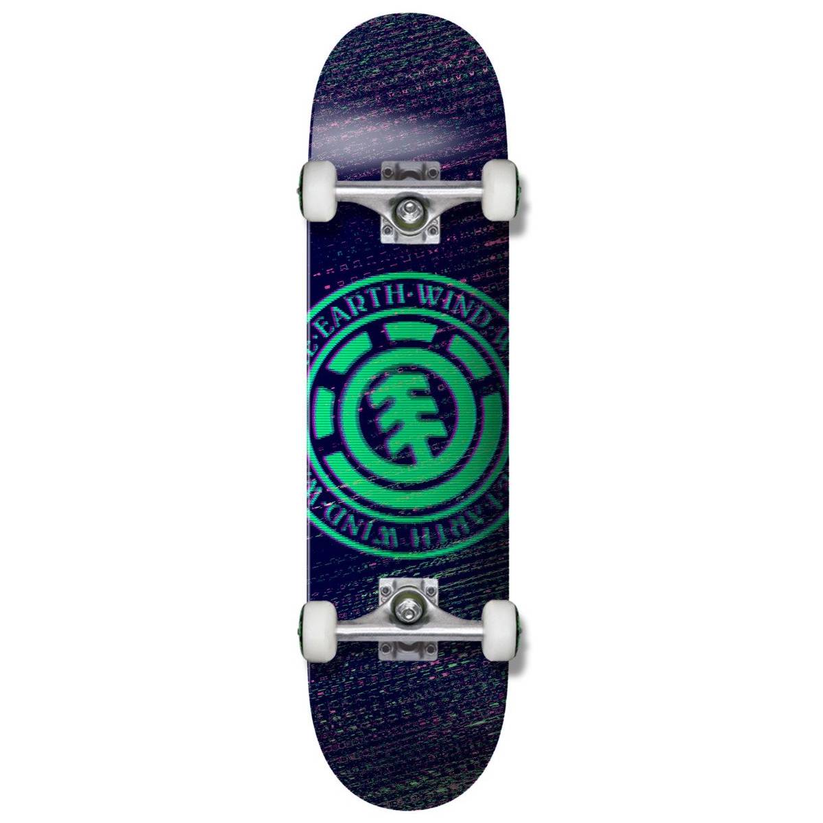 Tabla Skate Completa Element Static Black Green 8.25
