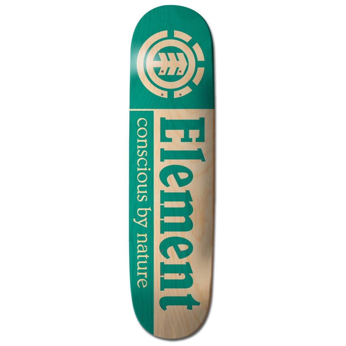 Tabla Skate Element Team Section CBN Natural Wood Teal Green 8.25 + Lija