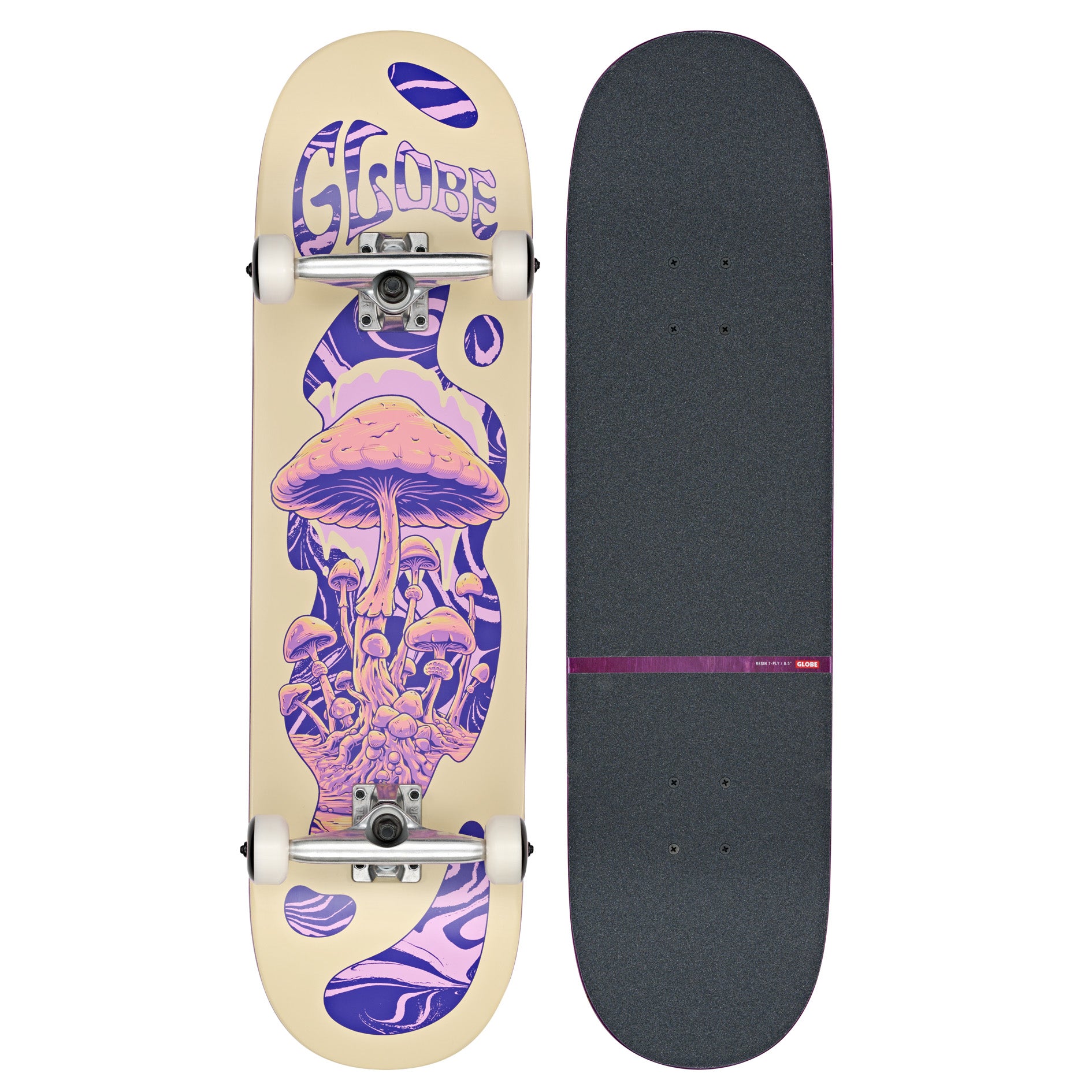 Tabla Skate Completa Globe G1 Mind Expansion Off White Purple 8.5