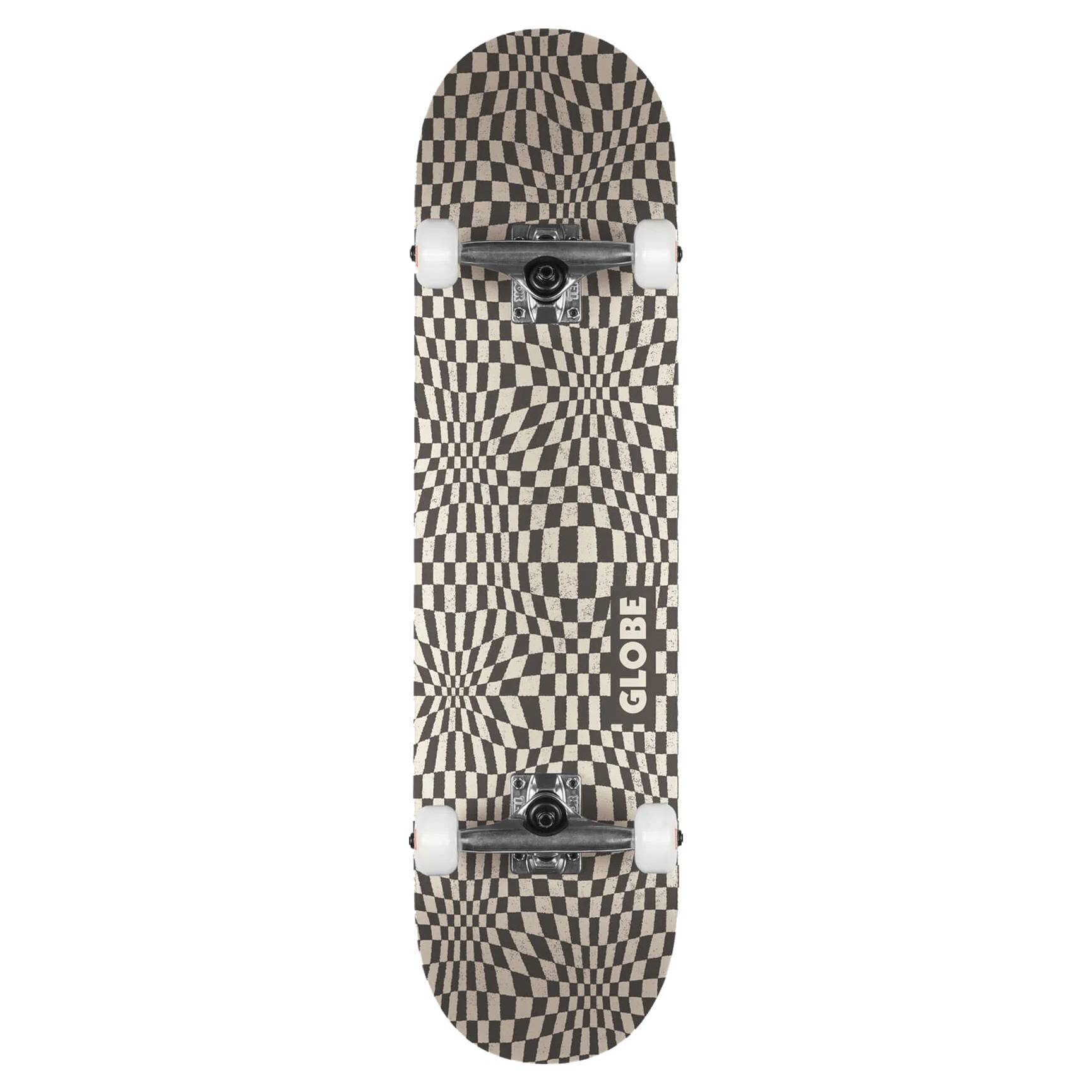 Tabla Skate Completa Globe G0 Checked Out Black Off White 8.0