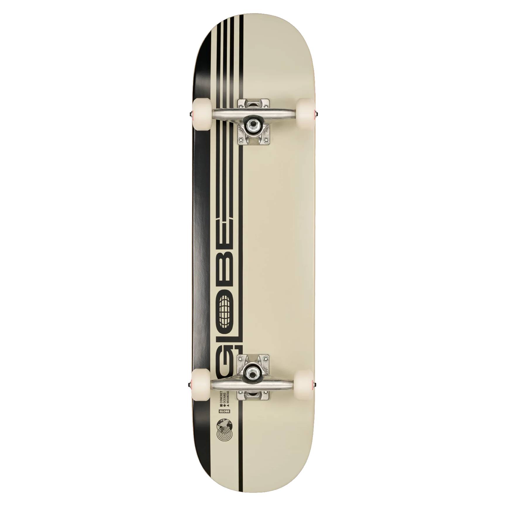 Tabla Skate Completa Globe G0 Strype Hard Black Off White 8.0