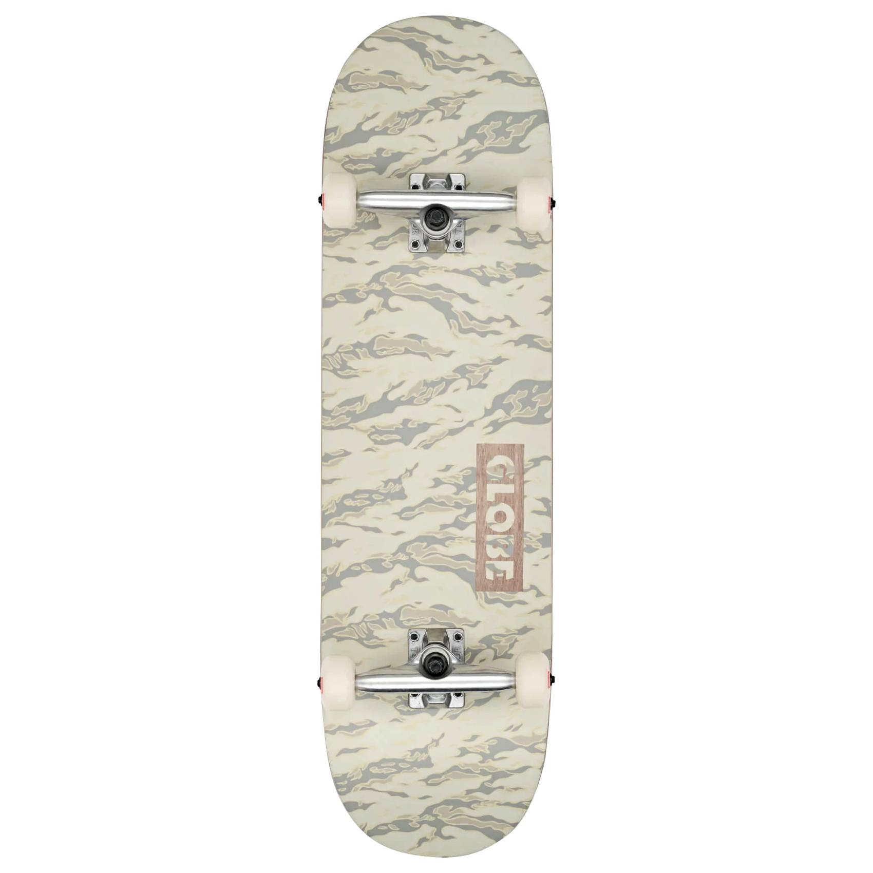 Tabla Skate Completa Globe Goodstock Vintage White Camo 8.75