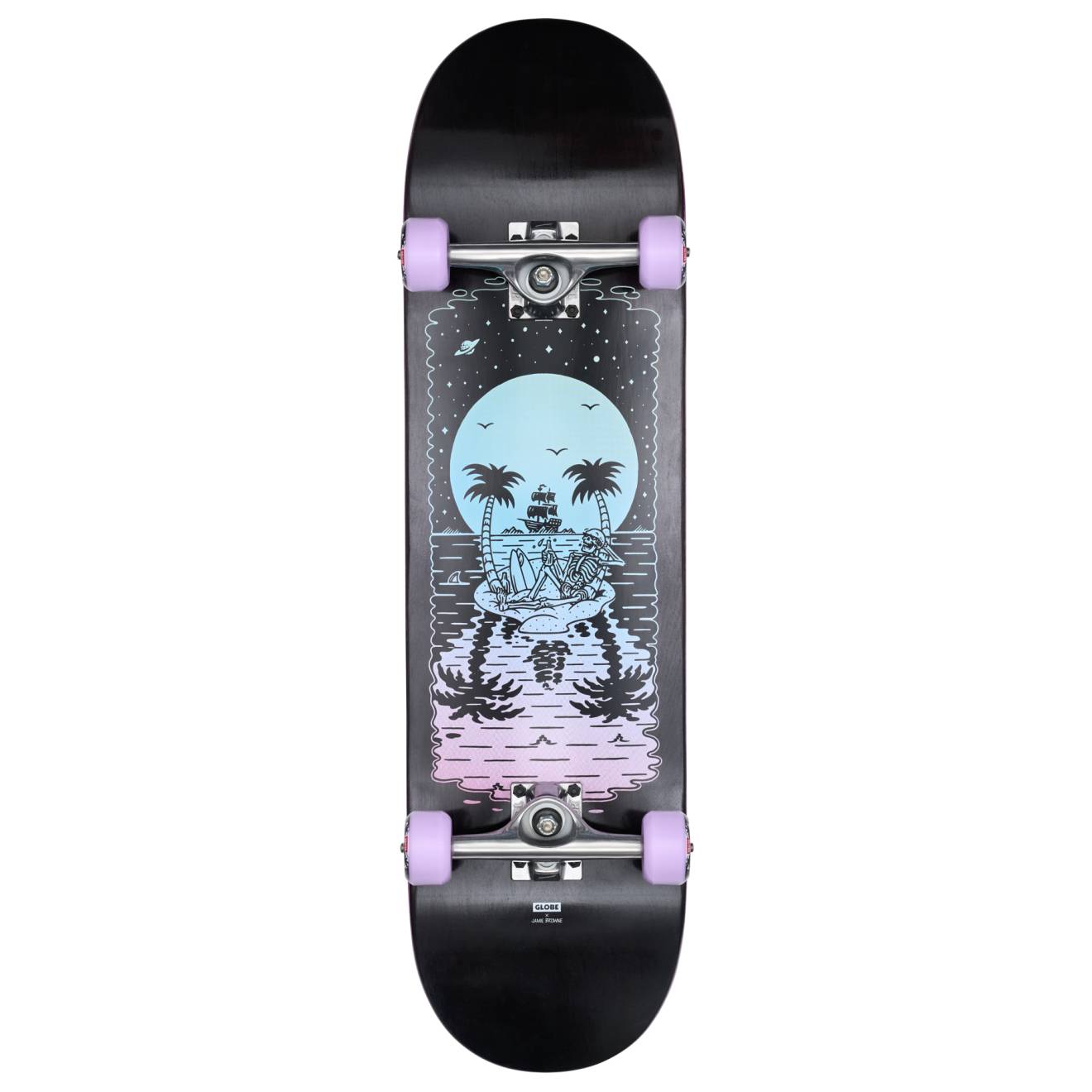 Tabla Skate Completa Globe G2 Reflection Black Purple 8.5