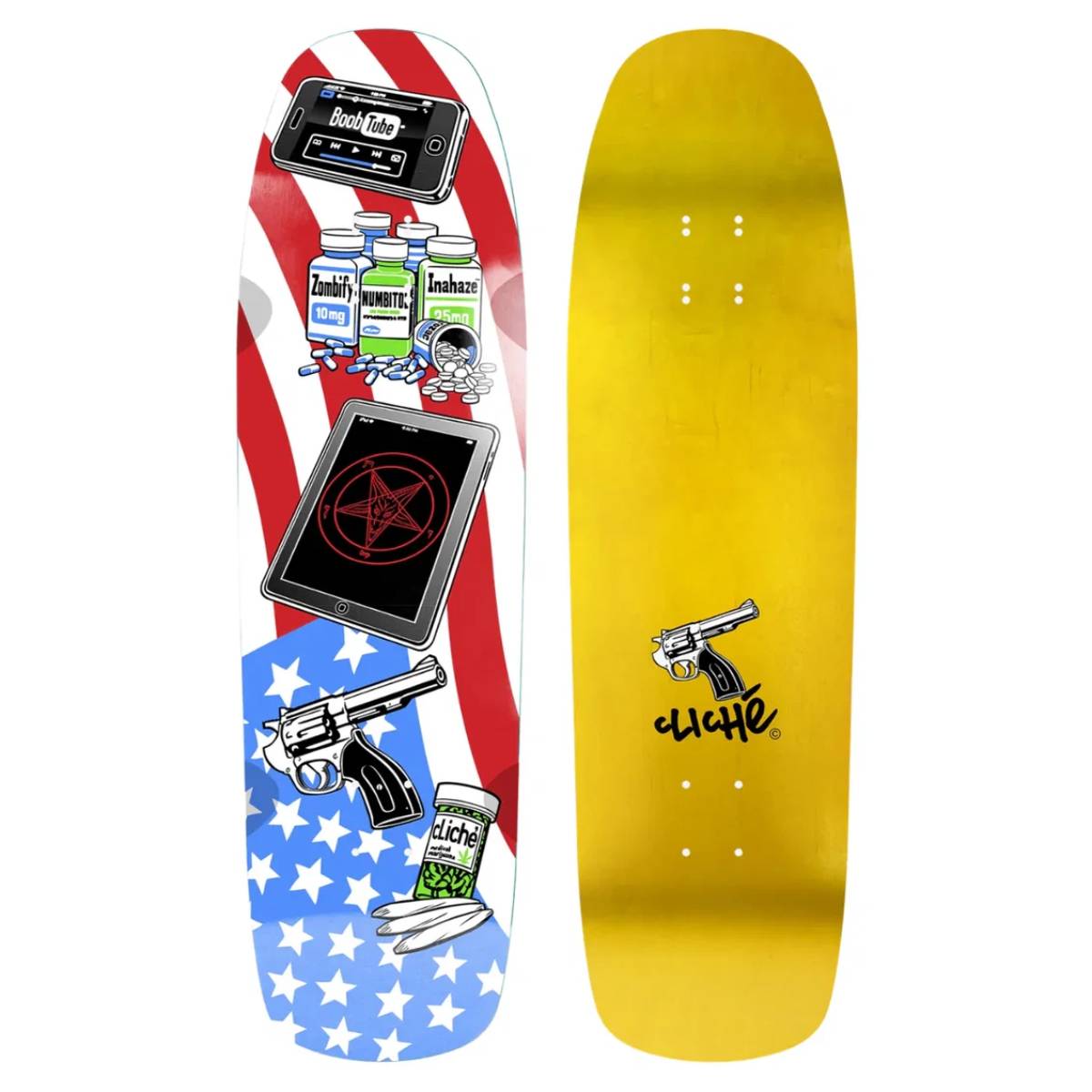 Tabla Skate Heritage Cliché American Dream 9.0 + Lija