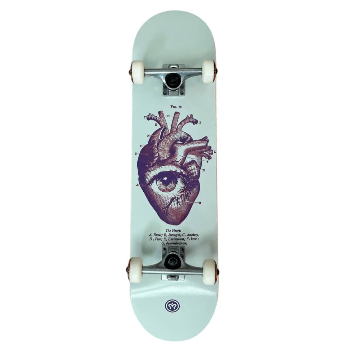 Tabla Skate Completa Imagine Heartmind Cream 8.0