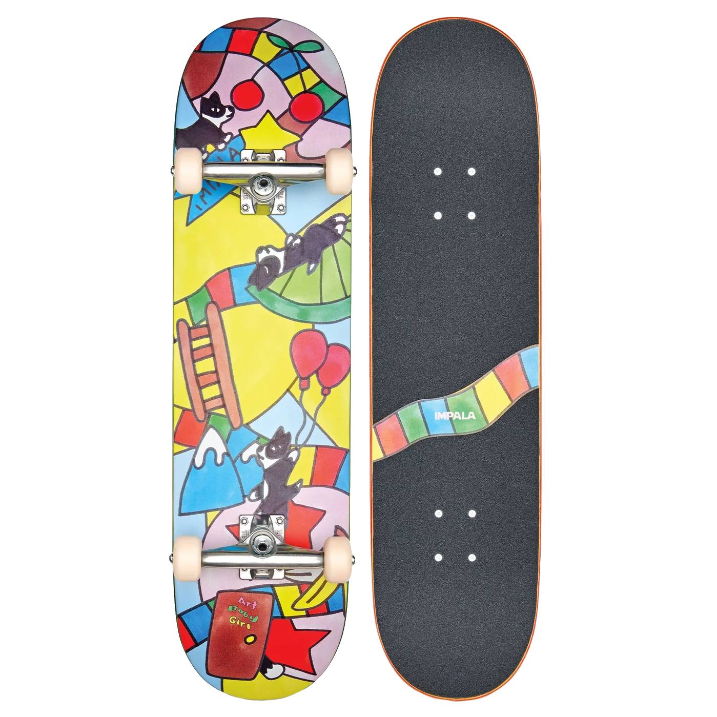 Tabla Skate Completa Impala Serpens Art Baby Girl 8.25