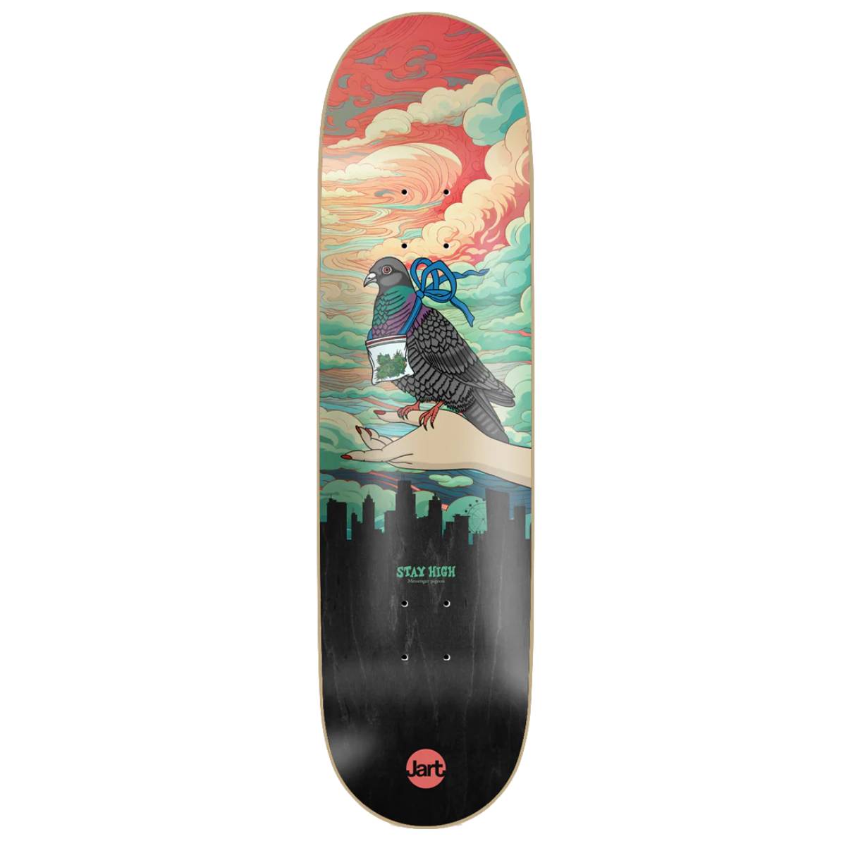 Tabla Skate Jart Stay High Pigeon 8.25 + Lija