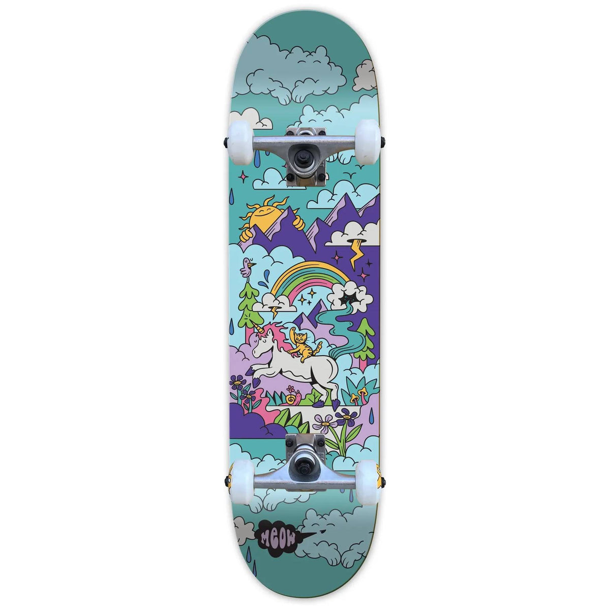 Tabla Skate Completa Meow Dream Teal 7.75
