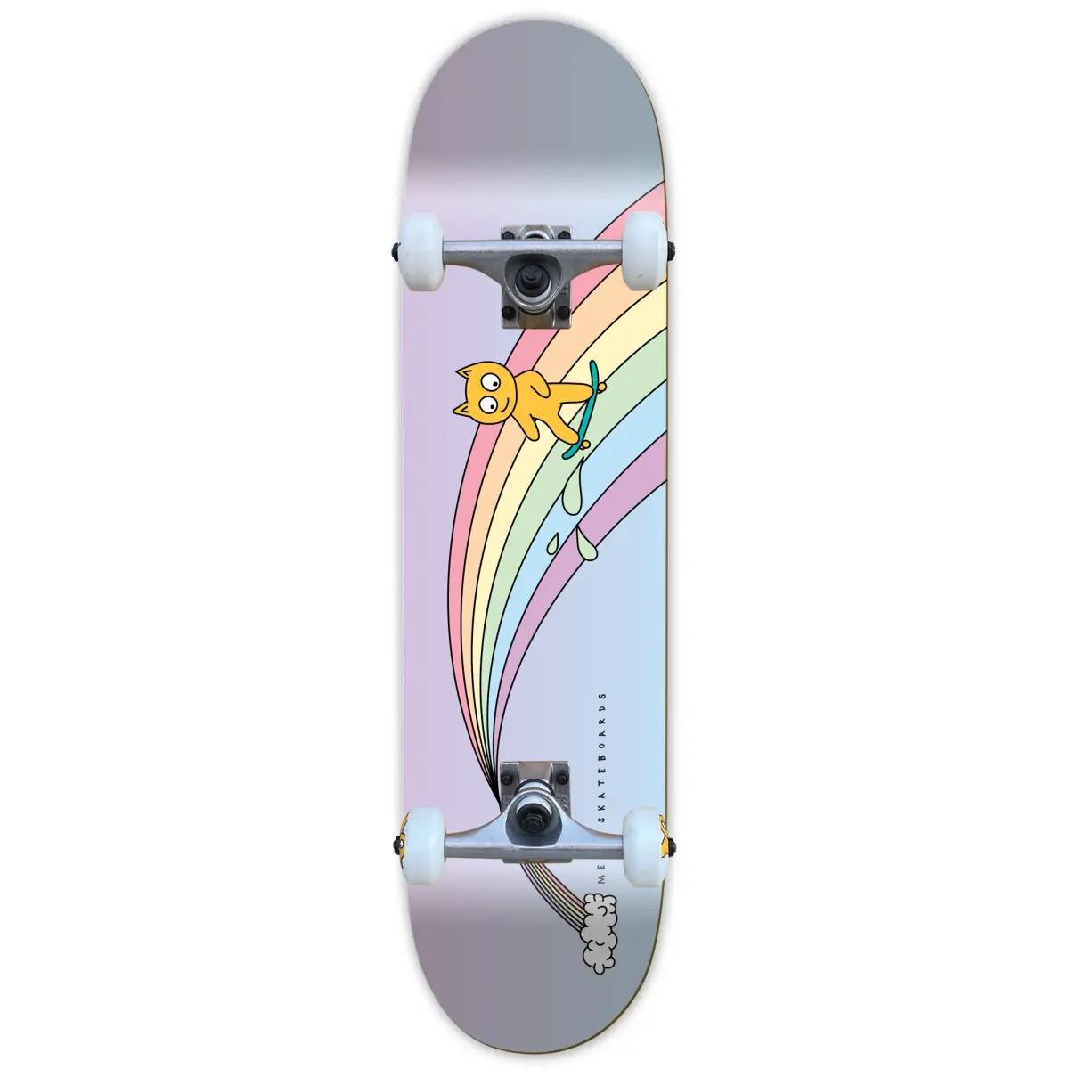 Tabla Skate Completa Meow Over The Rainbow Fade 7.5 Niño