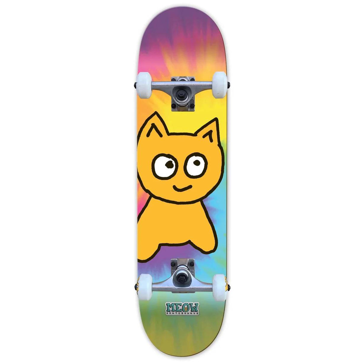 Tabla Skate Completa Meow Big Cat Tie Dye 8.0