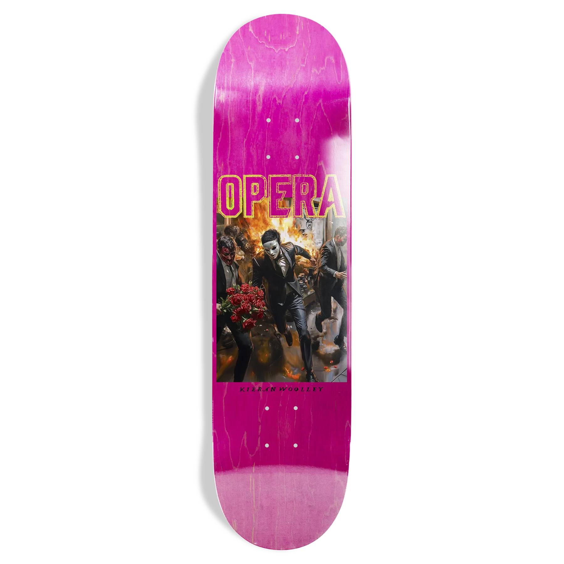 Tabla Skate Opera Woolley Marauder Pink 8.25 + Lija