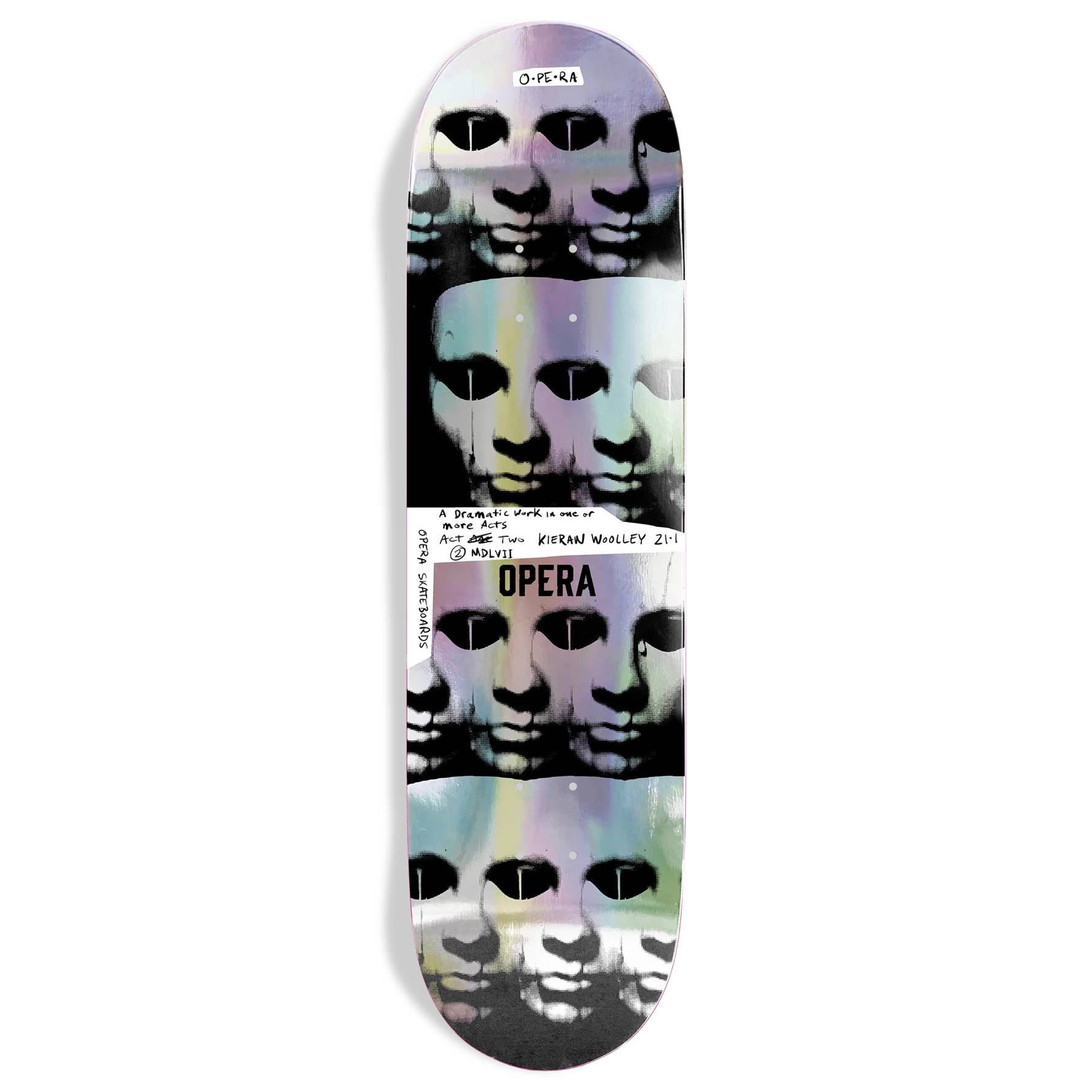 Tabla Skate Opera Kieran Woolley Repeater Holographic 8.5 + Lija