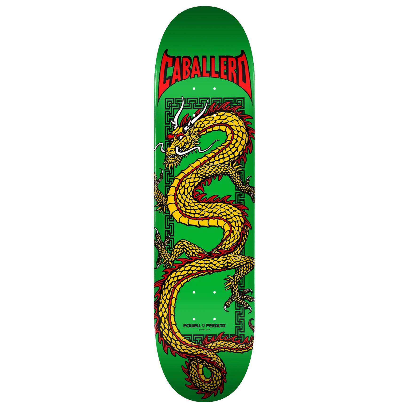 Tabla Skate Powell Peralta Cab Chinese Dragon Green 7.5 + Lija