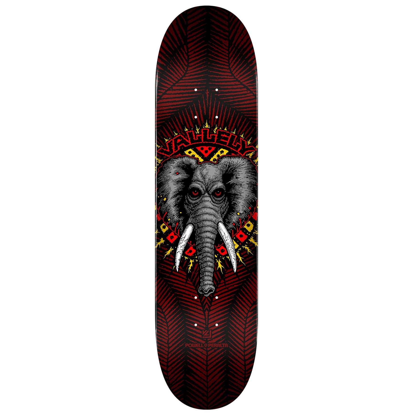 Tabla Skate Powell Peralta Mike Vallely Elephant Burgundy 8.0 + Lija