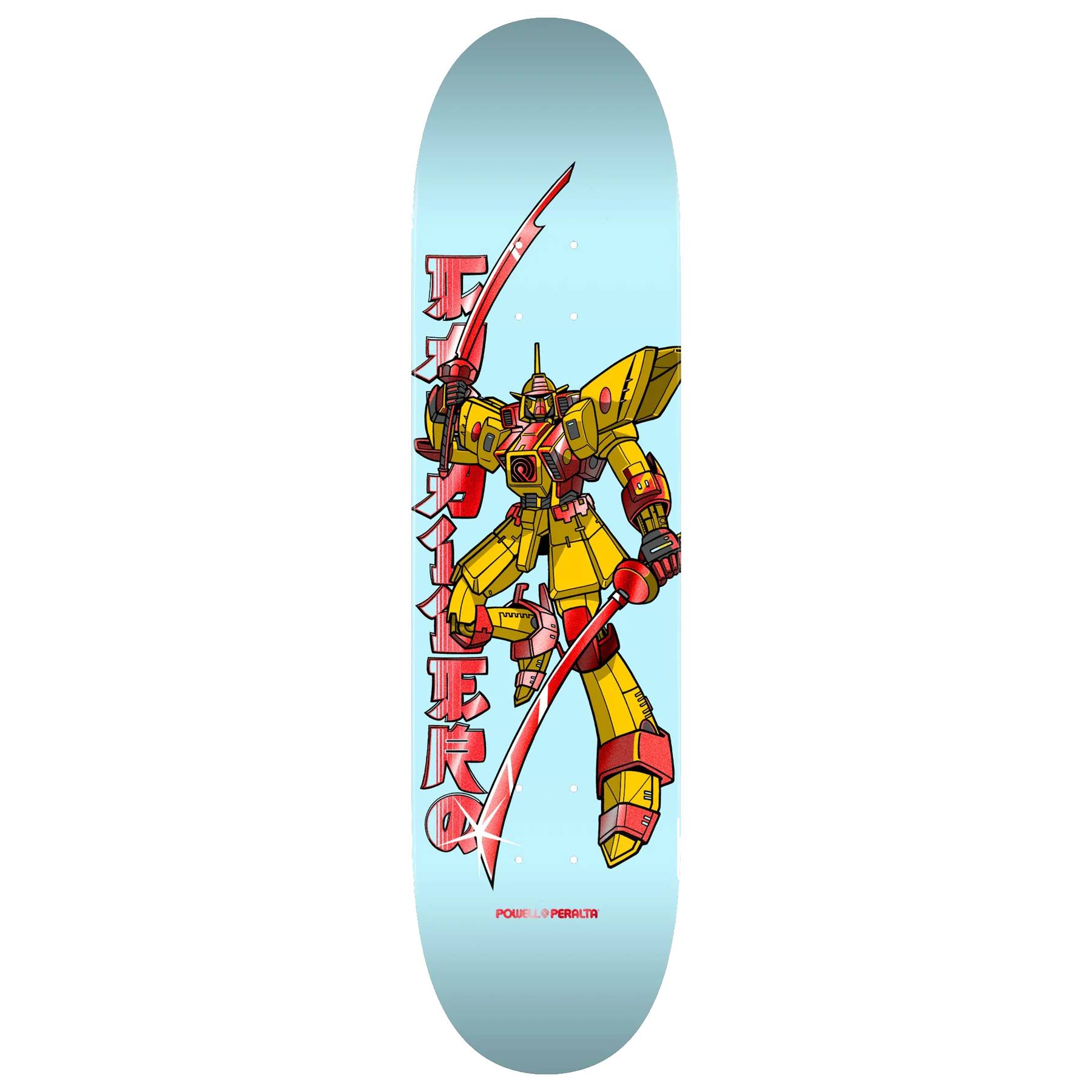 Tabla Skate Powell Peralta Steve Caballero Gundam Light Blue Red Foil 8.5 + Lija