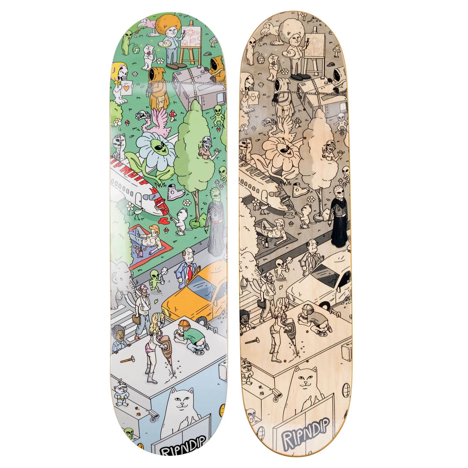 Tabla Skate Ripndip Nerm City 1 8.0 + Lija